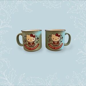 Hello Kitty Gingerbread Christmas Ceramic Mug Set
